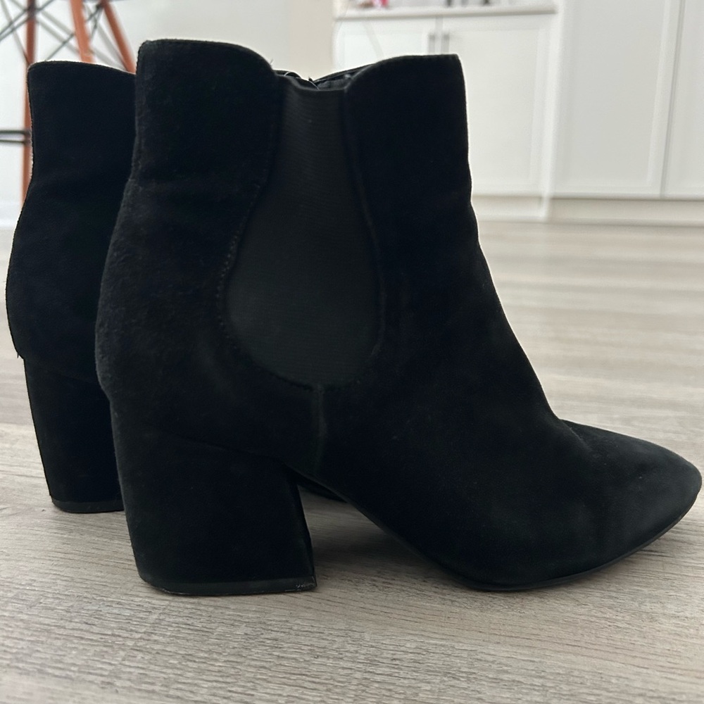BLEEKER & BOND Black Suede Bootie
